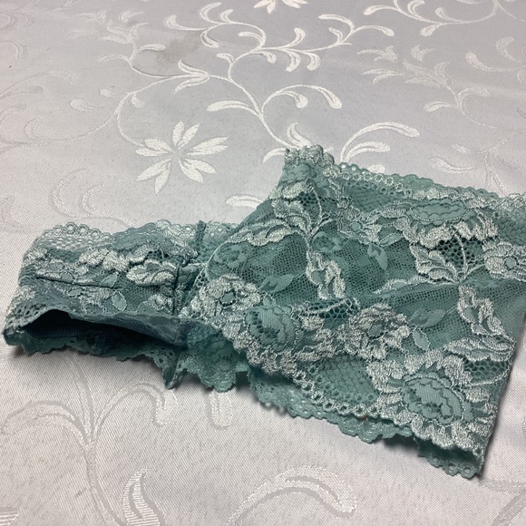 Victoria’s Secret lace boy shorts POWDER BLUE SMALL. NEW - Picture 6 of 7